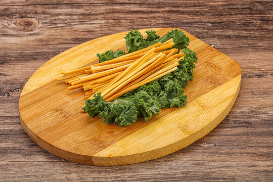 Chechel cheese sticks over board