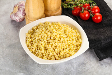 Organic wheat pasta - boiled ptitim