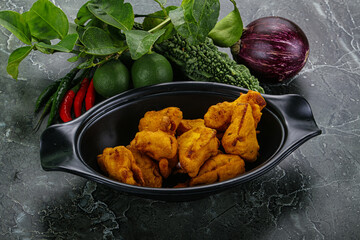 Indian cuisine - paneer pakora cheese