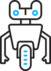 Fototapeta premium Robot Line Avatar 