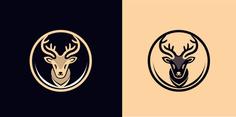 Deer Head Logo Design