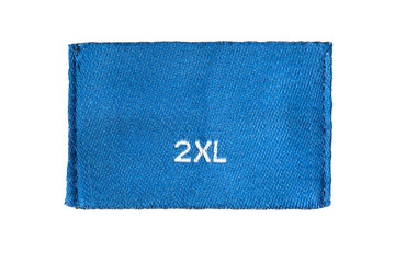 Clothes label isolated