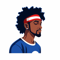 Profile picture of a  person in a flat cartoon style