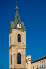 Famous Jaffa Clock Tower in Israel, built by Joseph Bey Moyal in 1900