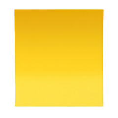 Yellow stick note isolated on transparency background