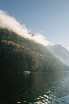 Bootfahrt auf dem K&ouml;nigssee im Herbst
