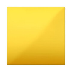 Yellow stick note isolated on transparency background