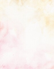 Fototapeta na wymiar Orange and pink pastel Blob Watercolor Texture Backgrounds, Soft pastel background artistic element for templates invitation card design