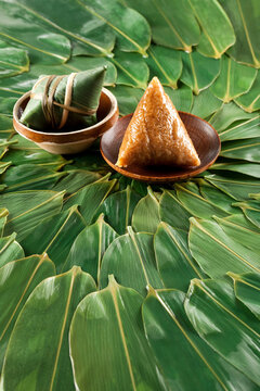 Zongzi and Zongzi leaves