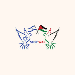 Save Gaza. Flat design first to free Palestine. Flag design with Sign, symbol, icon, or logo.