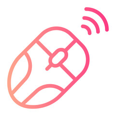 wireless mouse gradient icon