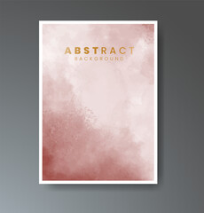 Fototapeta premium Cover template with watercolor background. Design for your cover, date, postcard, banner, logo.