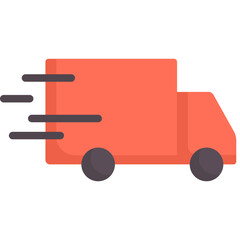 Delivery icon. Flat design. For presentation, graphic design, mobile application.