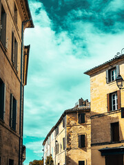 Fototapeta premium Explore the Charming Streets of Uzes, a Historic Village in France
