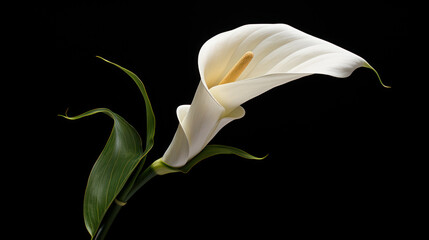 Isolating Zantedeschia Against a Dark Background