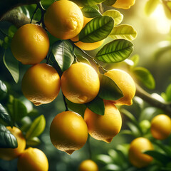 tree, fruit, food, citrus, lemon, branch, yellow, orchard, fruits