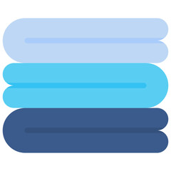 Fototapeta premium Towels icon. Flat design. For presentation, graphic design, mobile application.
