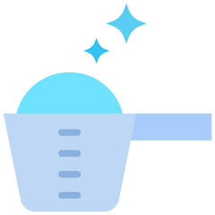 Detergent powder icon. Flat design. For presentation, graphic design, mobile application.