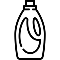 Laundry detergent icon. Outline design. For presentation, graphic design, mobile application.