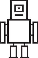 Humanoid Robot Icon
