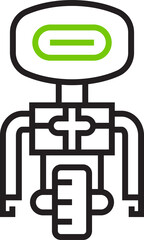 Obraz premium Humanoid Robot Icon 