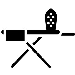 Iron icon. Solid design. For presentation, graphic design, mobile application.