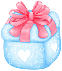 Festive Watercolor Valentine's day Illustration