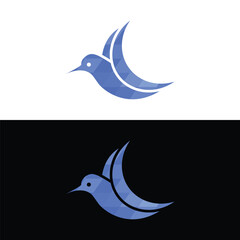 Low Polygonal Dove Bird Light Blue Color