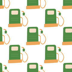 gas station fuel green eco bio icon