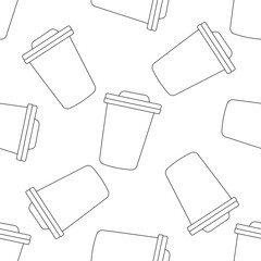 coffee paper cup eco recyclable plastic pattern