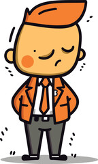 Businessman cartoon character vector illustration businessman cartoon character