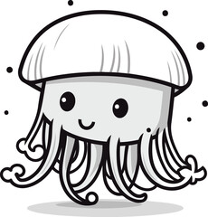 Jellyfish icon design vector illustration eps10 graphic