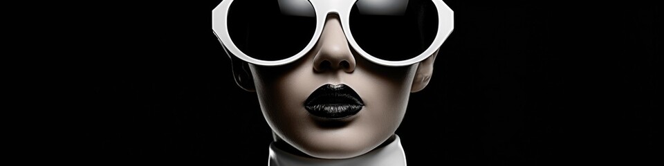 Fashion-forward look with bold, oversized sunglasses © Ezio Gutzemberg