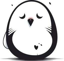 Penguin cute cartoon penguin vector illustration