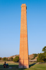 Obelisk Mill Tower at Theodore Roosevelt National Park in North Dakota