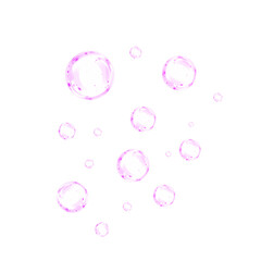 Soap Bubble Clipart Transparent PNG Hd, pink Soap Transparent Bubble Clipart, Foam Balls, Bubbles Sudsy, Bubbles pink Water PNG	
