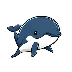 Whale Cartoon PNG Format with transparent background