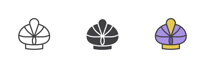 Sultan Hat different style icon set