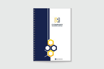 Creative notebook cover design for corporate business