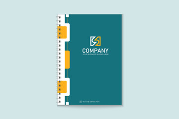 Creative notebook cover design for corporate business