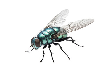 Big fly isolated - obrazy, fototapety, plakaty