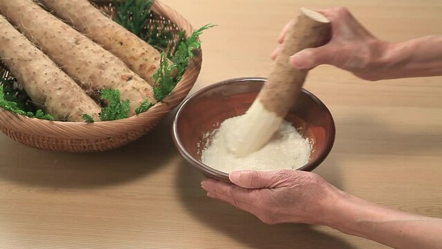 長芋すり
