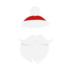 Santa Hats Moustache Vector