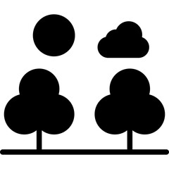 Forest Landscape Icon