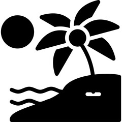 Island Landscape Icon