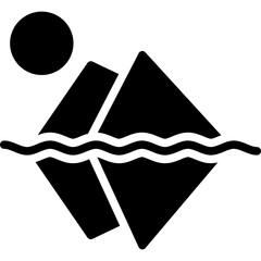 Iceberg Landscape Icon