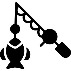 Reeling in Fish Icon