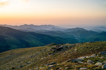 Beautiful mountains in the morning