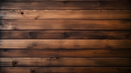 Texture of brown wooden planks for background. Generative AI.