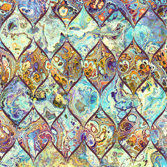 Abstract Marble texture. Fractal digital Art Background. High Resolution. Mosaic tile floor. Can be used for background or wallpaper